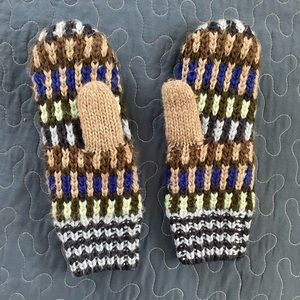 Gap Brand Knitted Mittens with Cotton Lining Adult Size